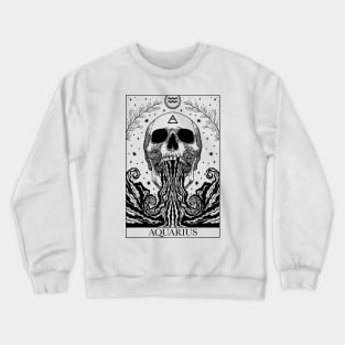 Zodiac sign tarot card Aquarius Crewneck Sweatshirt